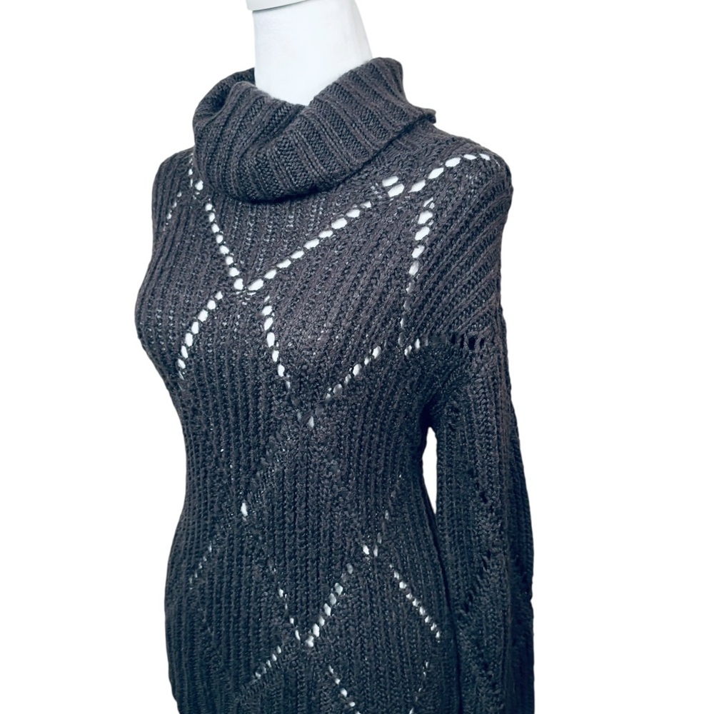 Femme by Design Y2K knit Brownish/grey Turtleneck Sweater - Picture 3 of 8